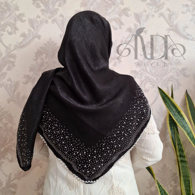 روسری کوپرا نگین مرواریدی