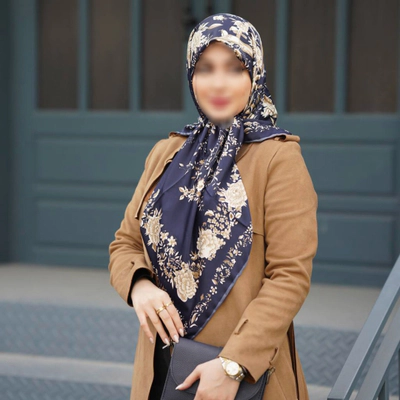 روسری ابریشم توییل قواره 120