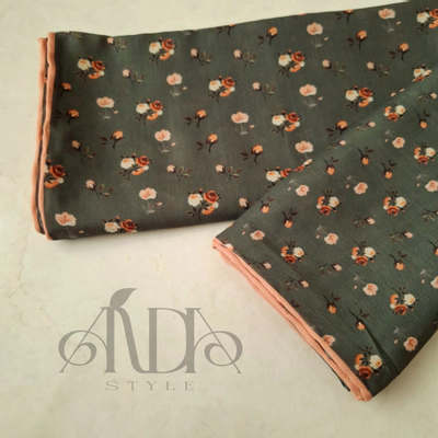 روسری ست مادر دختری سبز تیره