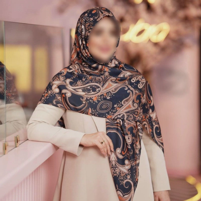 روسری نخ گلوریا طرح ترمه