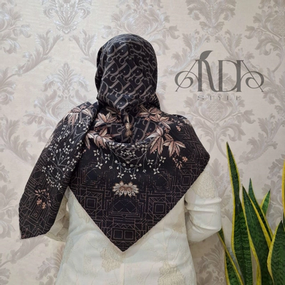 روسری نخ ژاکارد زمینه دیور