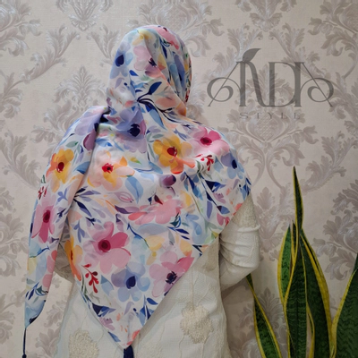 روسری سوپرنخ گلگلی