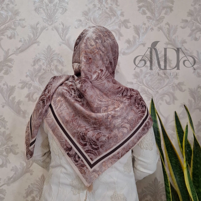 روسری کرپ نخ