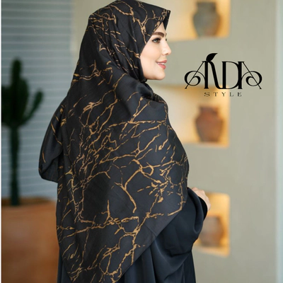 روسری مشکی طلاکوب