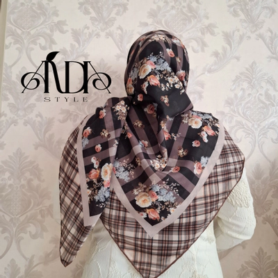 روسری نخ ترک طرح گل