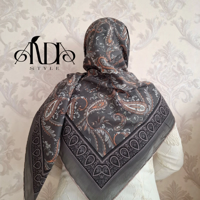 روسری نخ ترک طرح ترمه