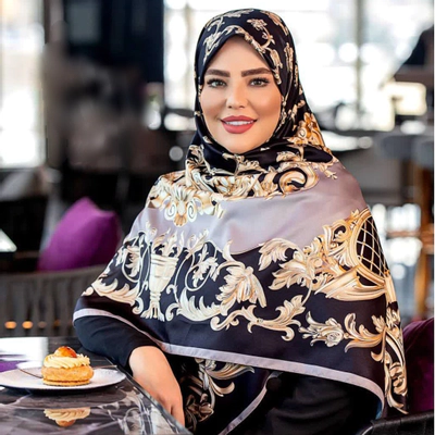 روسری ابریشم توییل مجلسی