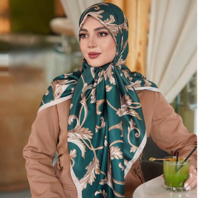 روسری ابریشم توییل مجلسی