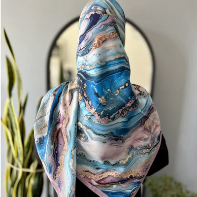 روسری سوپرنخ طرح رزین