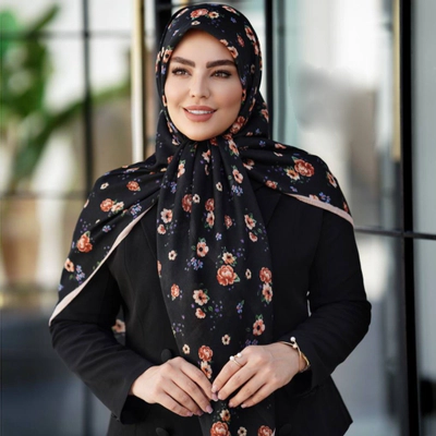 روسری سوپرنخ طرح گل