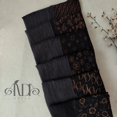 شال مشکی دو تیکه