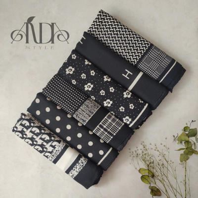 روسری سفید مشکی پارت 1