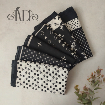 روسری سفید مشکی پارت 2