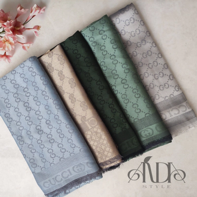 روسری نخ ژاکارد رنگی